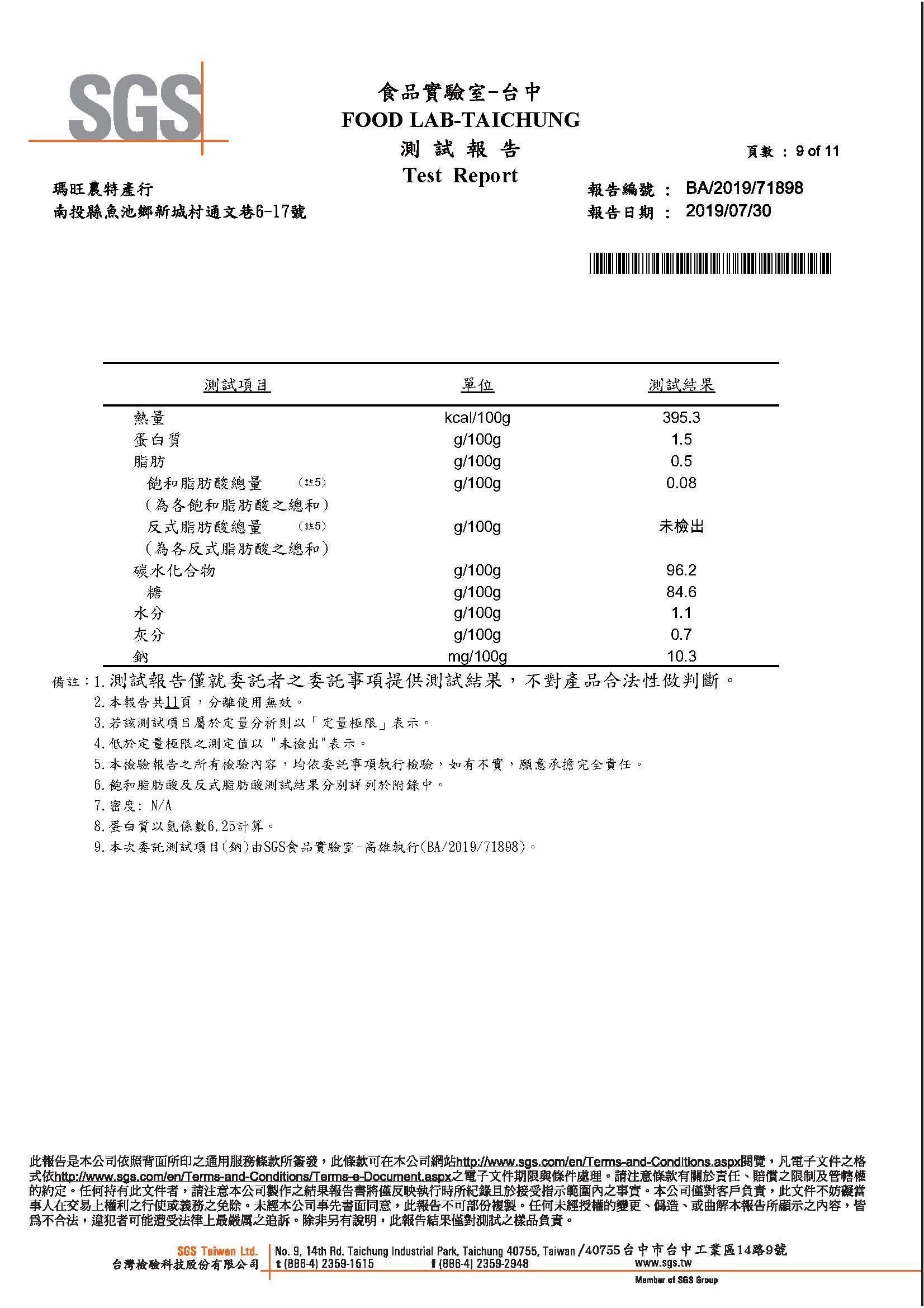 產品經檢驗,指標性成份數據明確,無農藥
