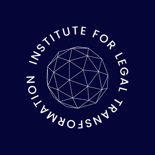 The logo for the institute for legal transformation