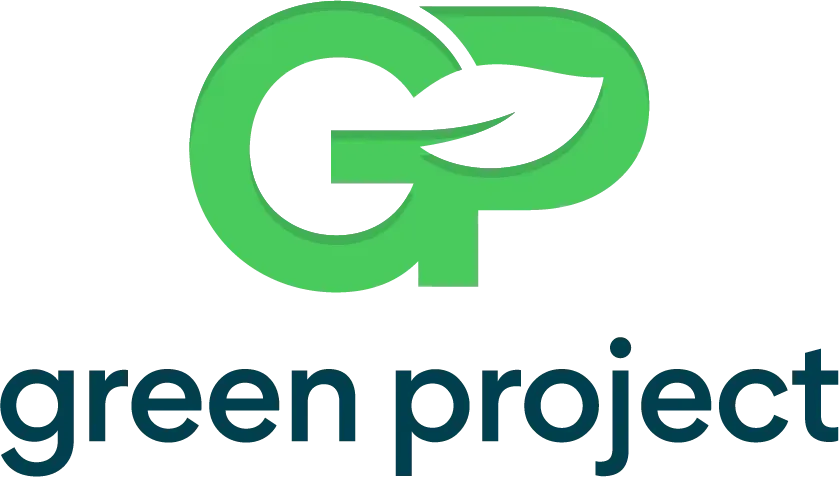 The green project logo has a green leaf on it.
