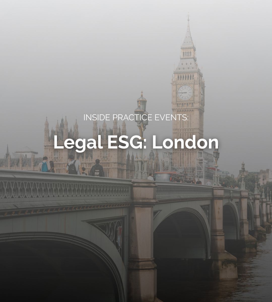 Legal ESG: London Event for legal professionals to confront ESG challenges.