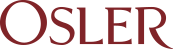 The word osler is written in red on a white background.