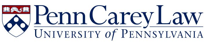 The logo for penn carey law university of pennsylvania