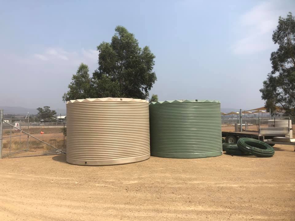 Two Water Tanks — Agricultural Supplies in Scone, NSW