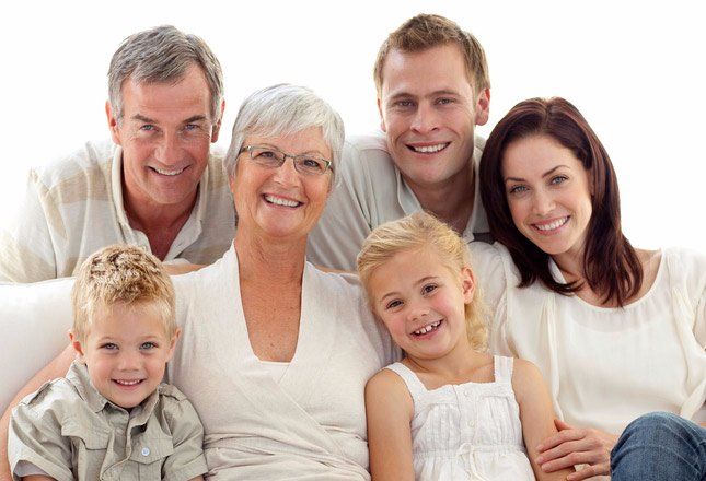 Smiling family smiling family