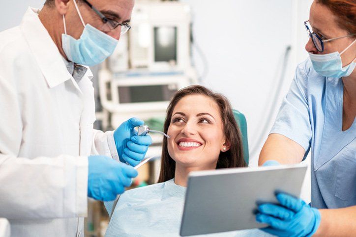 Orthodontist standing in the office Our orthodontist office near Canning Vale