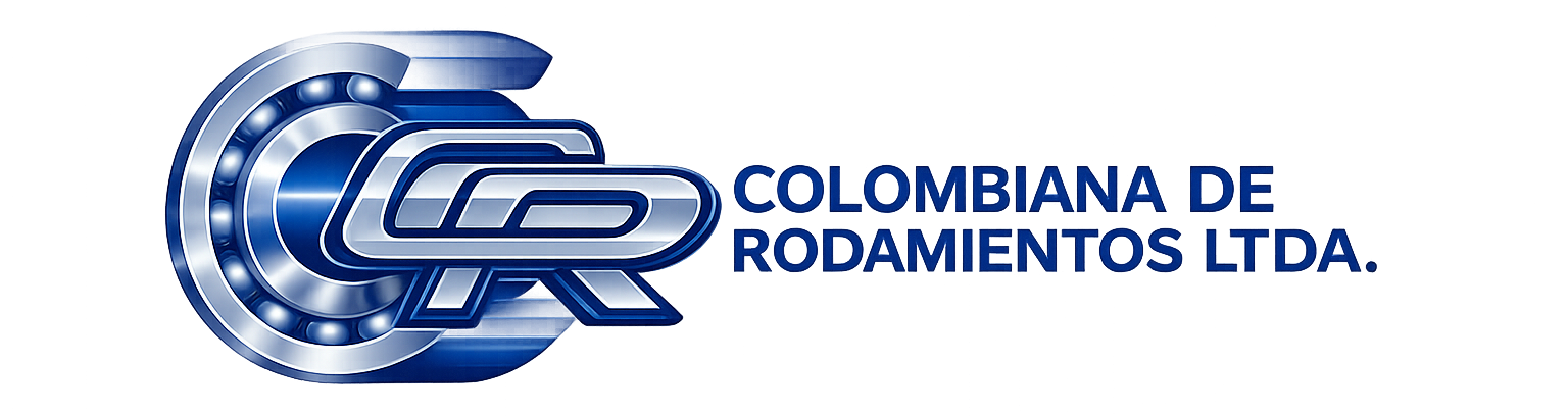 Logo azul y blanco de Colombiana de Rodamientos Ltda. con las siglas CR