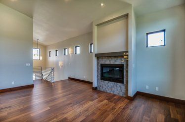 Living room with fireplace - General Contractor in East Boise, ID