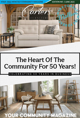 Cover for issue 5 of Wyre Forest Matters Magazine, featuring local business Carters Furniture.