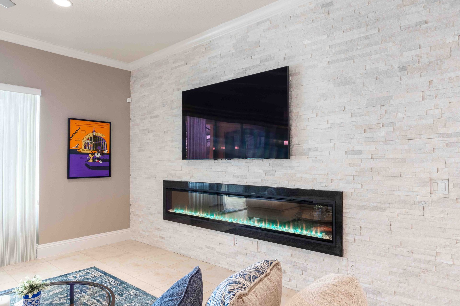 Custom Electric fireplace orlando