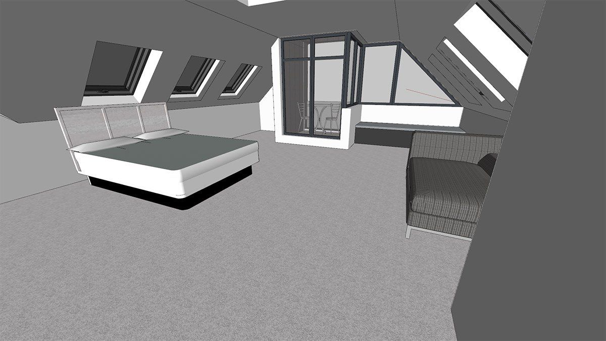 virtual view of master bedroom