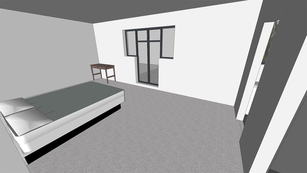 virtual view of bedroom