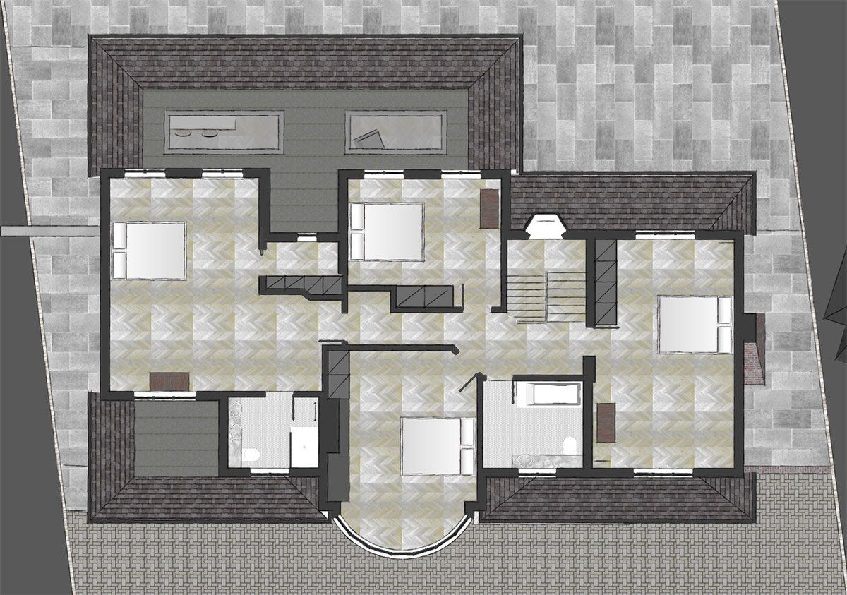 virtual view of first floor plan