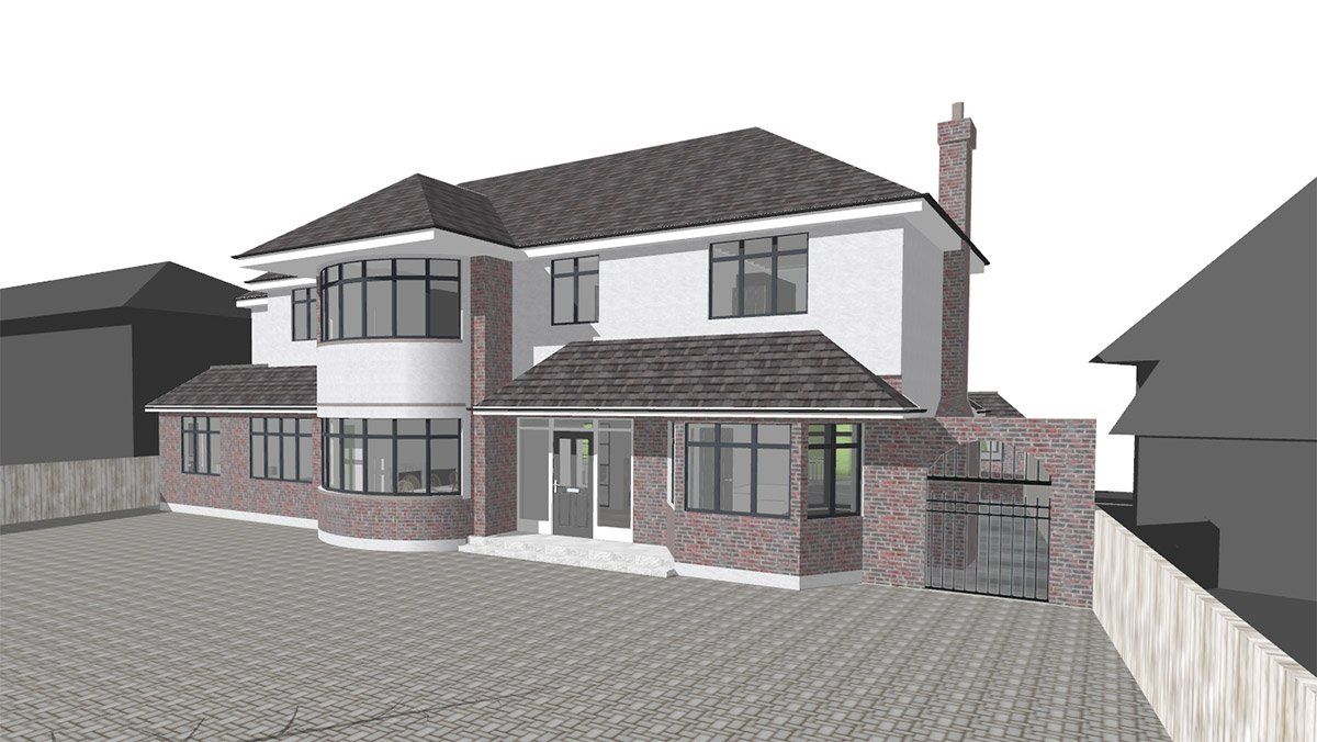 virtual view of front of home
