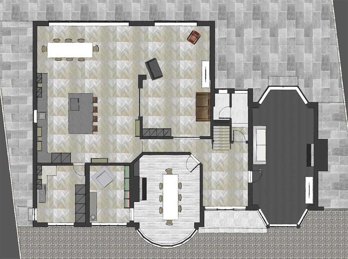 virtual view of ground floor plan