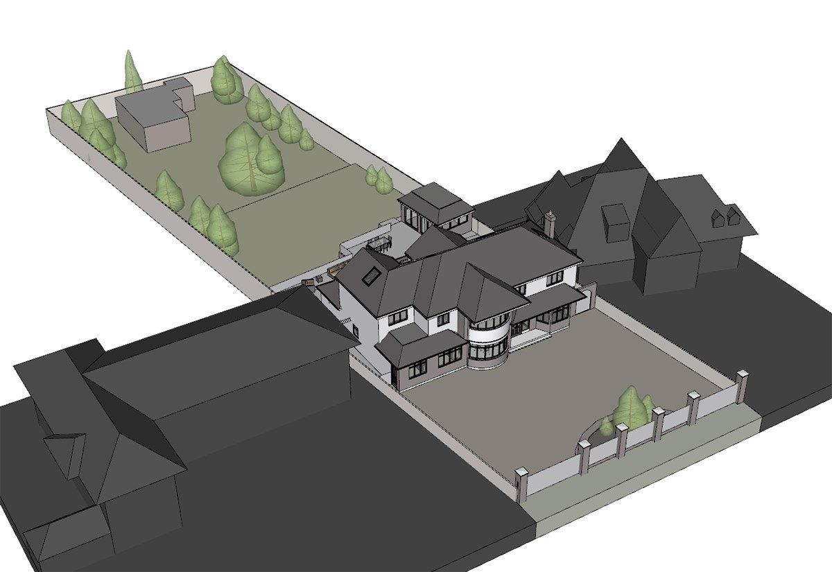 virtual view of entire model