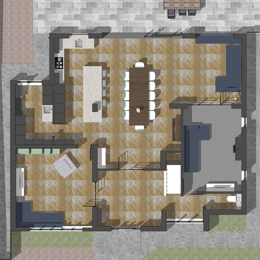 virtual view of ground floor plan