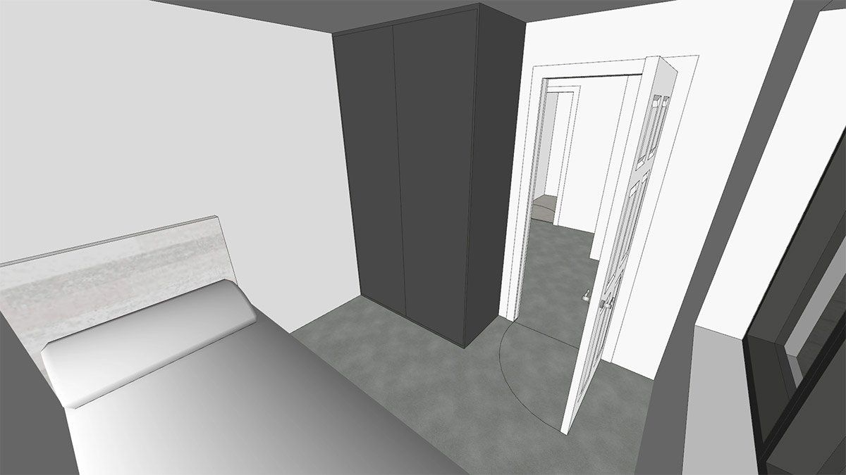 virtual view of bedroom