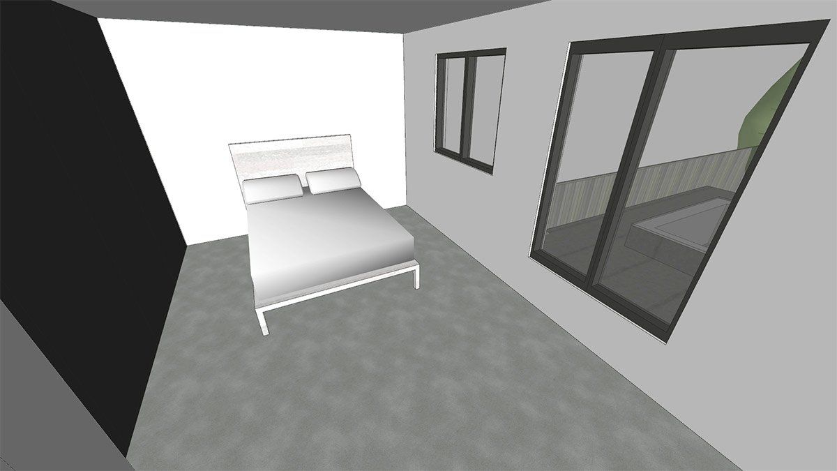 virtual view of master bedroom