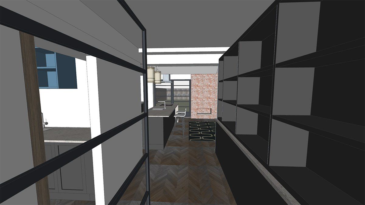 virtual view of hallway