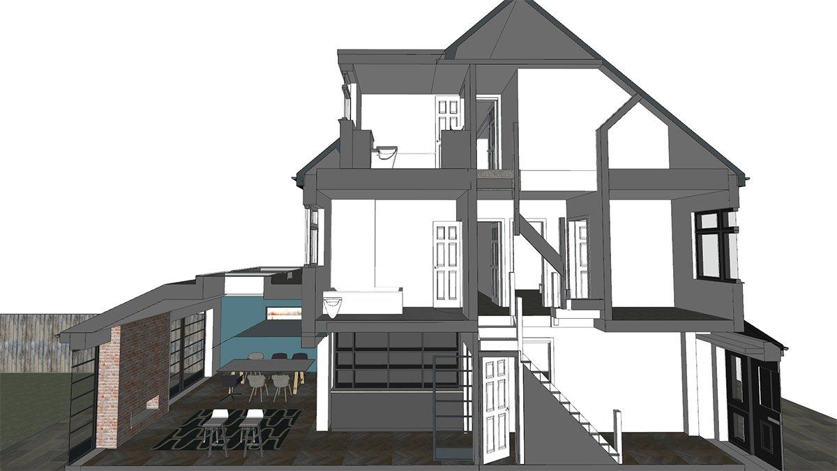section view of virtual project
