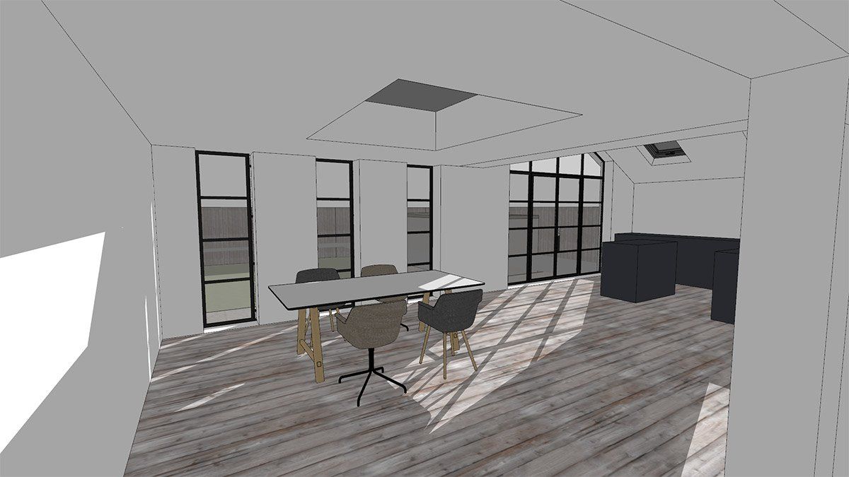 dining area in virtual project