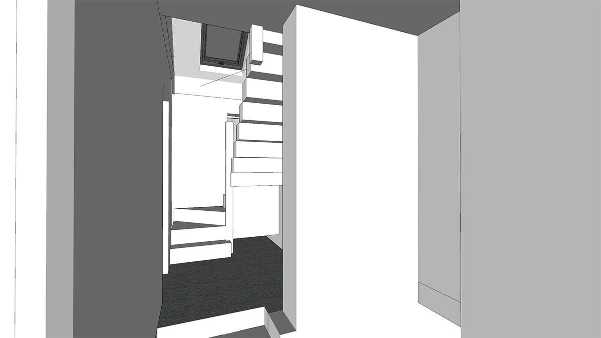 stairs in virtual project design