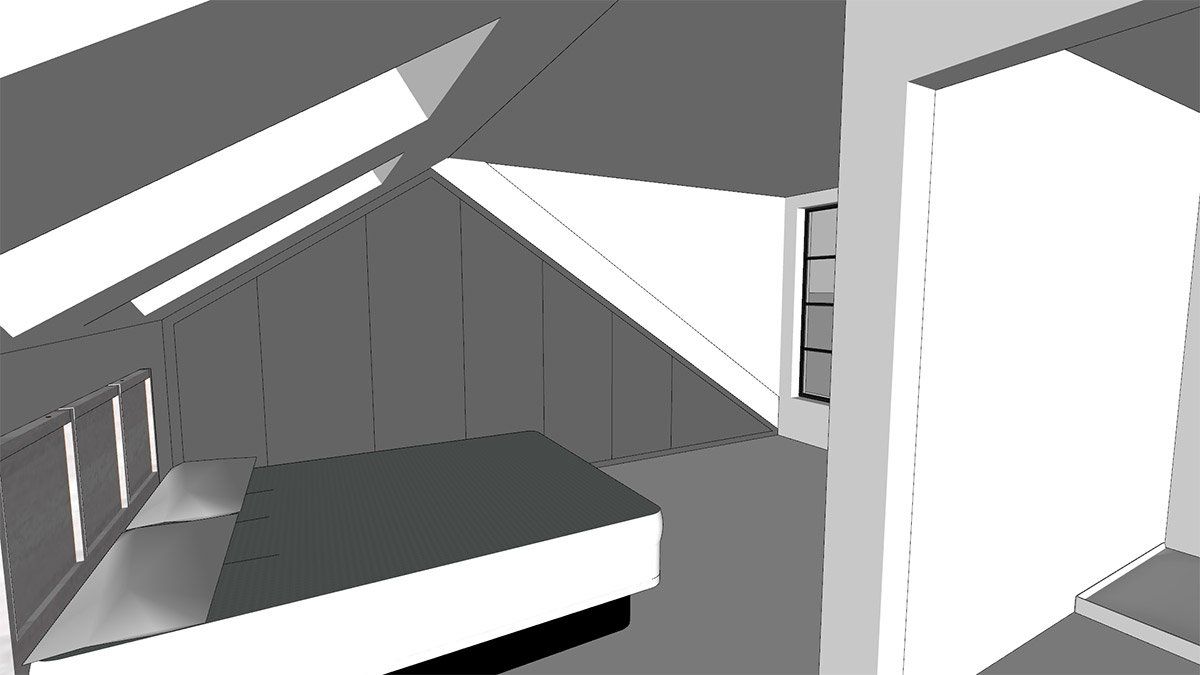 bedroom in virtual project design