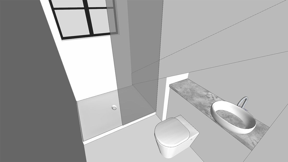 bathroom in virtual project design