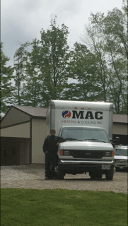 MAC Heating & Cooling Truck Front View — HVAC Contractors in Mount Vernon, OH