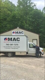 HVAC Truck — HVAC Contractors in Mount Vernon, OH