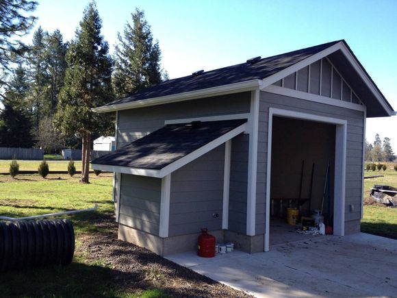 Storage Room With Gutter — Springfield, OR — American Seamless Guttering