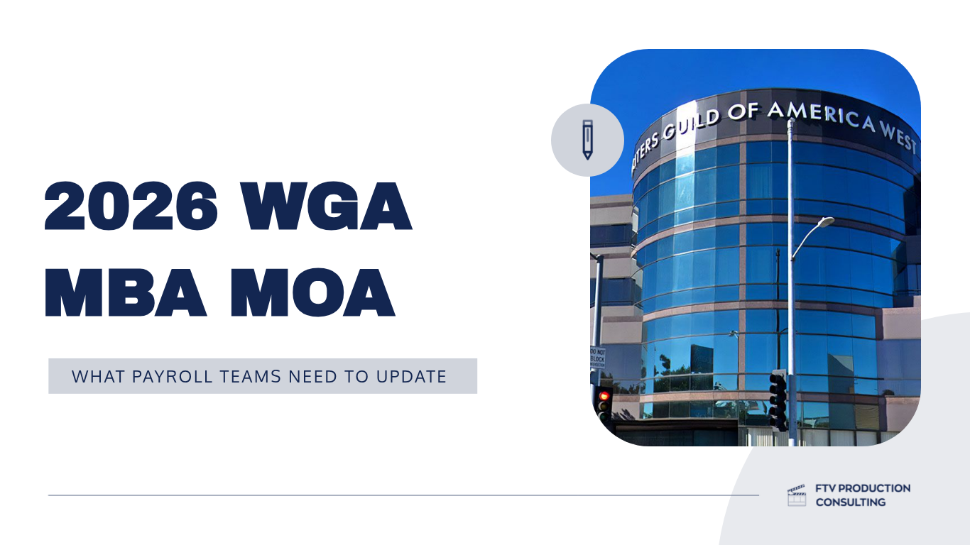2026 WGA MBA MOA slide with blue building photo and small date note on white background