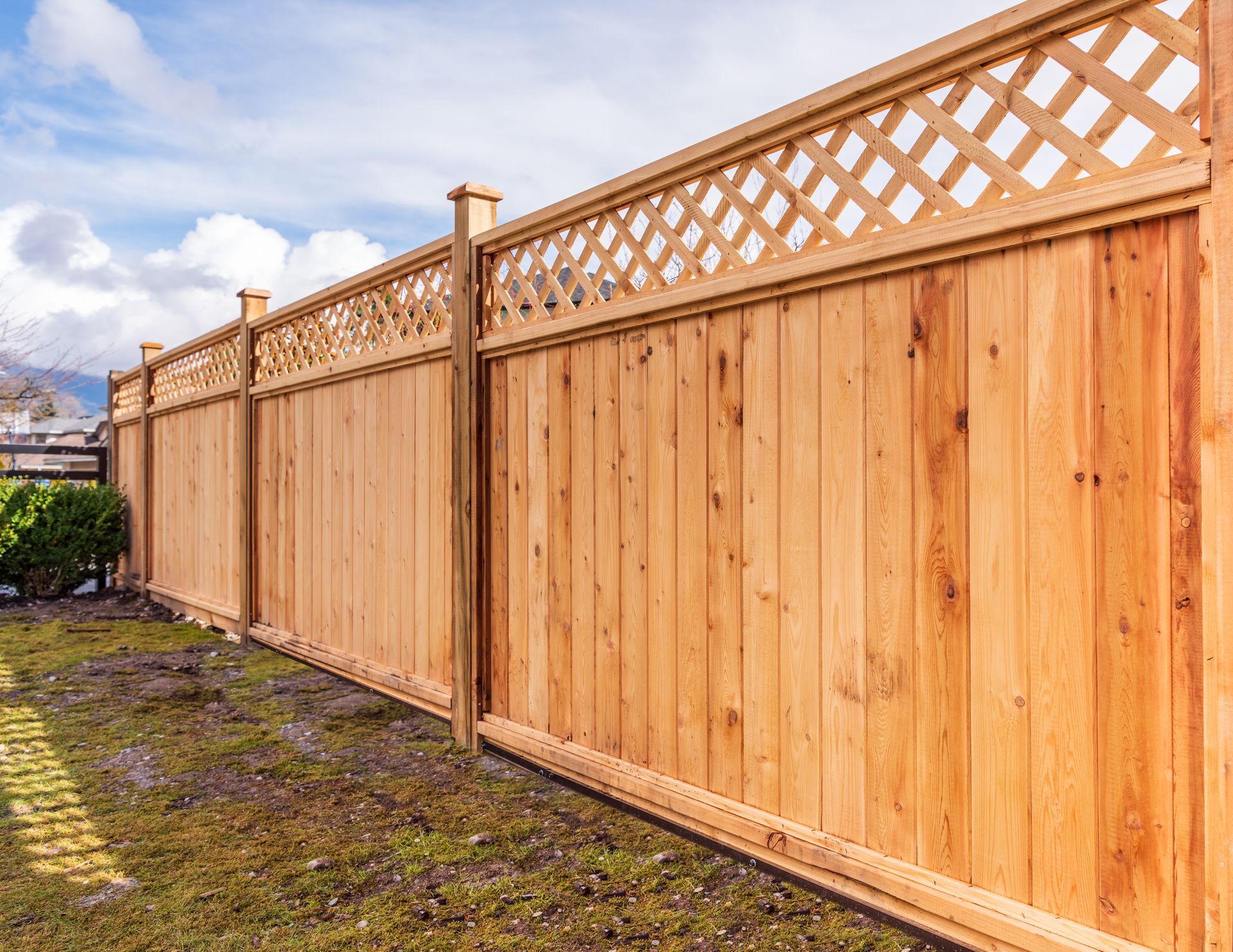 Wooden fence