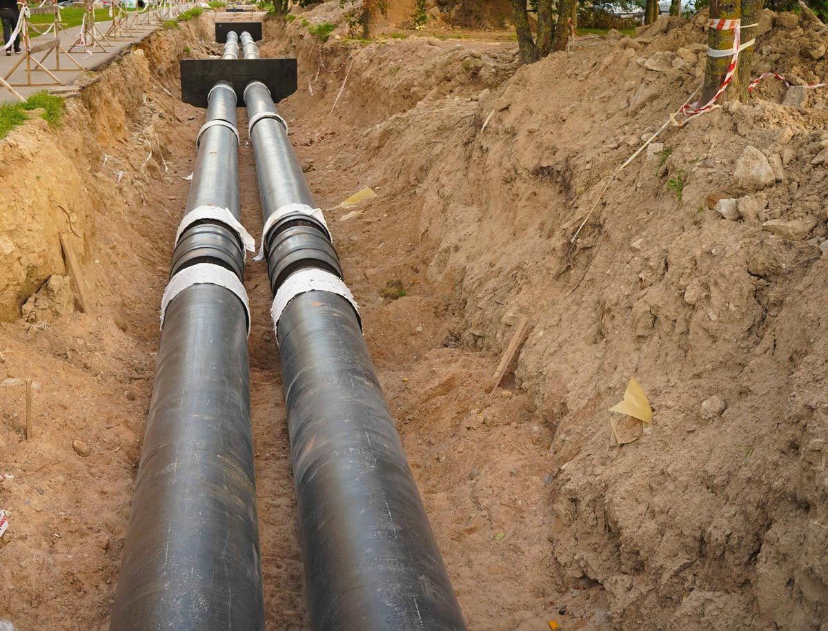 Connecting Pipes In The Trench Of Ground — Bedford, VA — Walker's Trenchless Inc