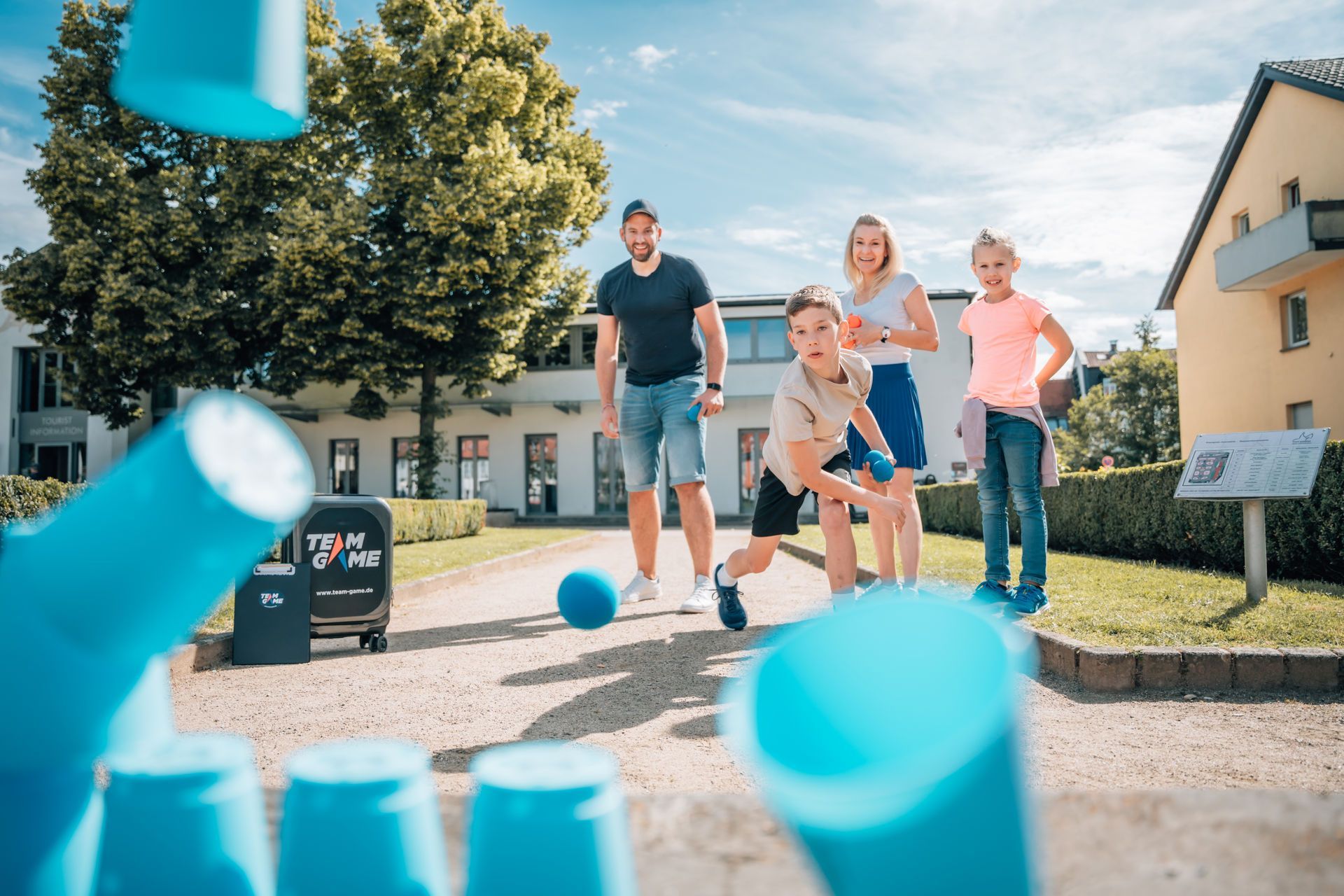Für Familien ist Team Game in Bamberg eine willkommene Abwechslung zum immer gleichen langweiligen Spaziergang.