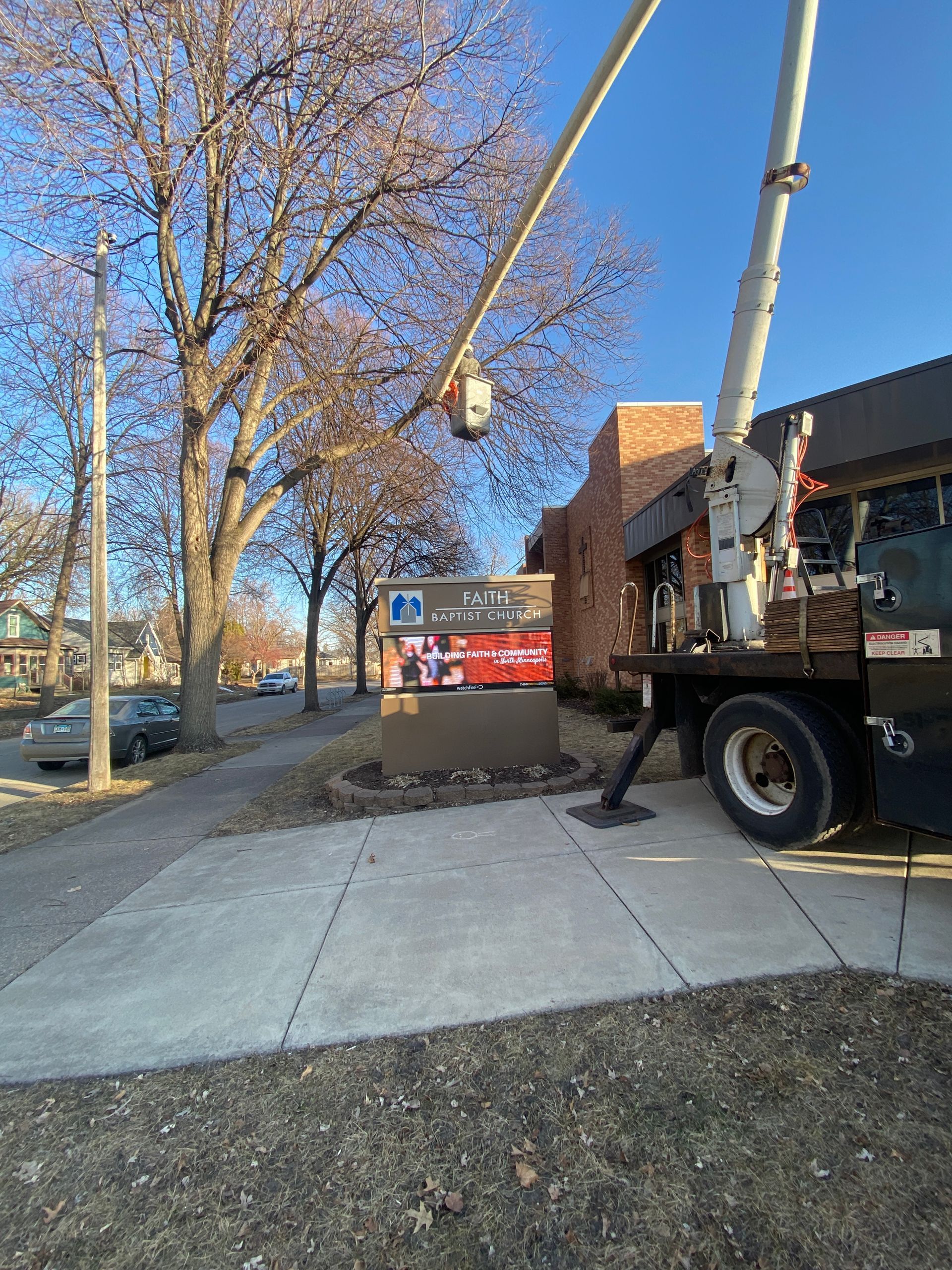 Tree Trimming Near a Church | Minneapolis, MN | Arbor Tree Service