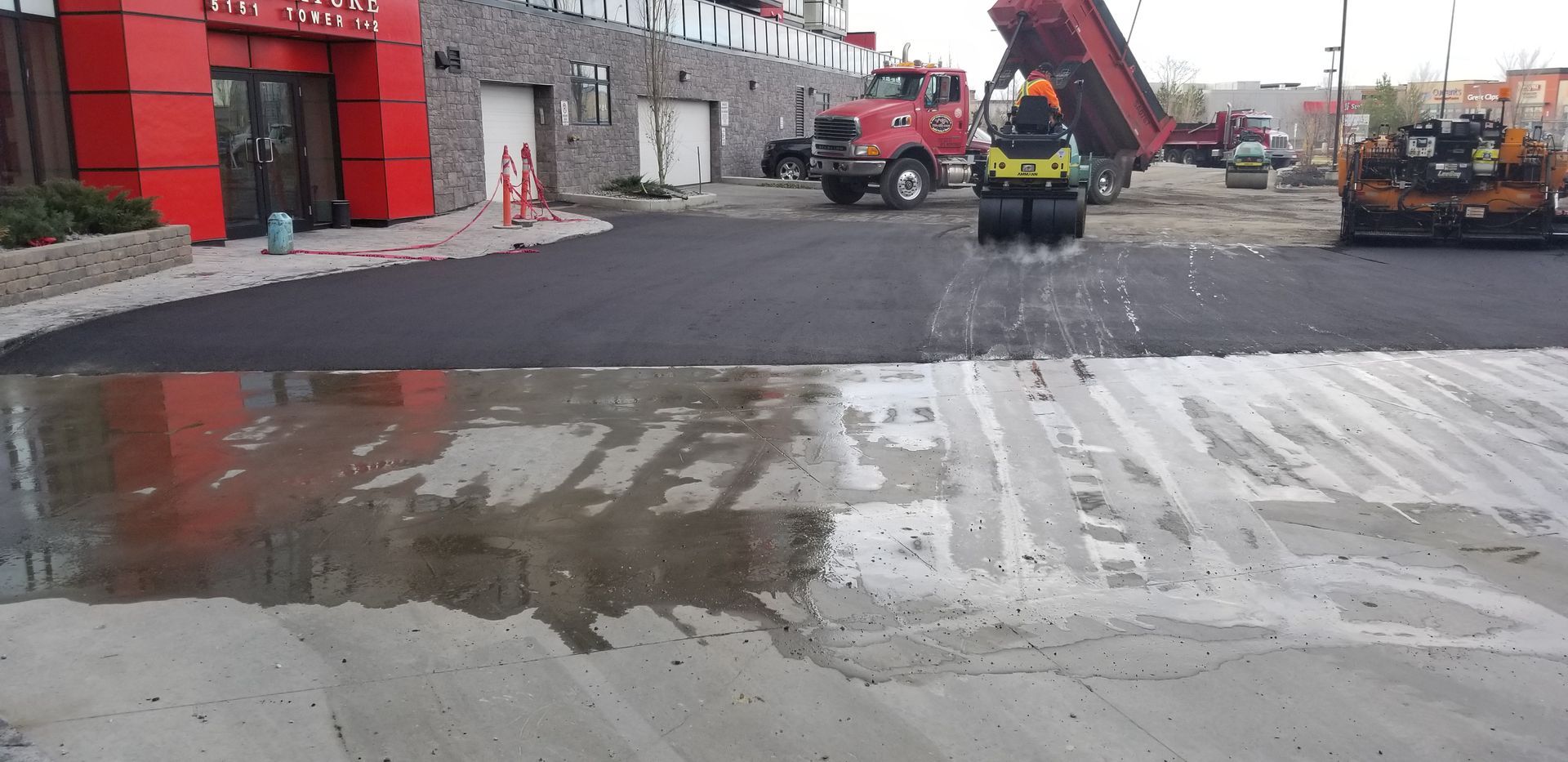 Asphalt paving work by Paving & Asphalt Services by JVR Construction & Consulting
