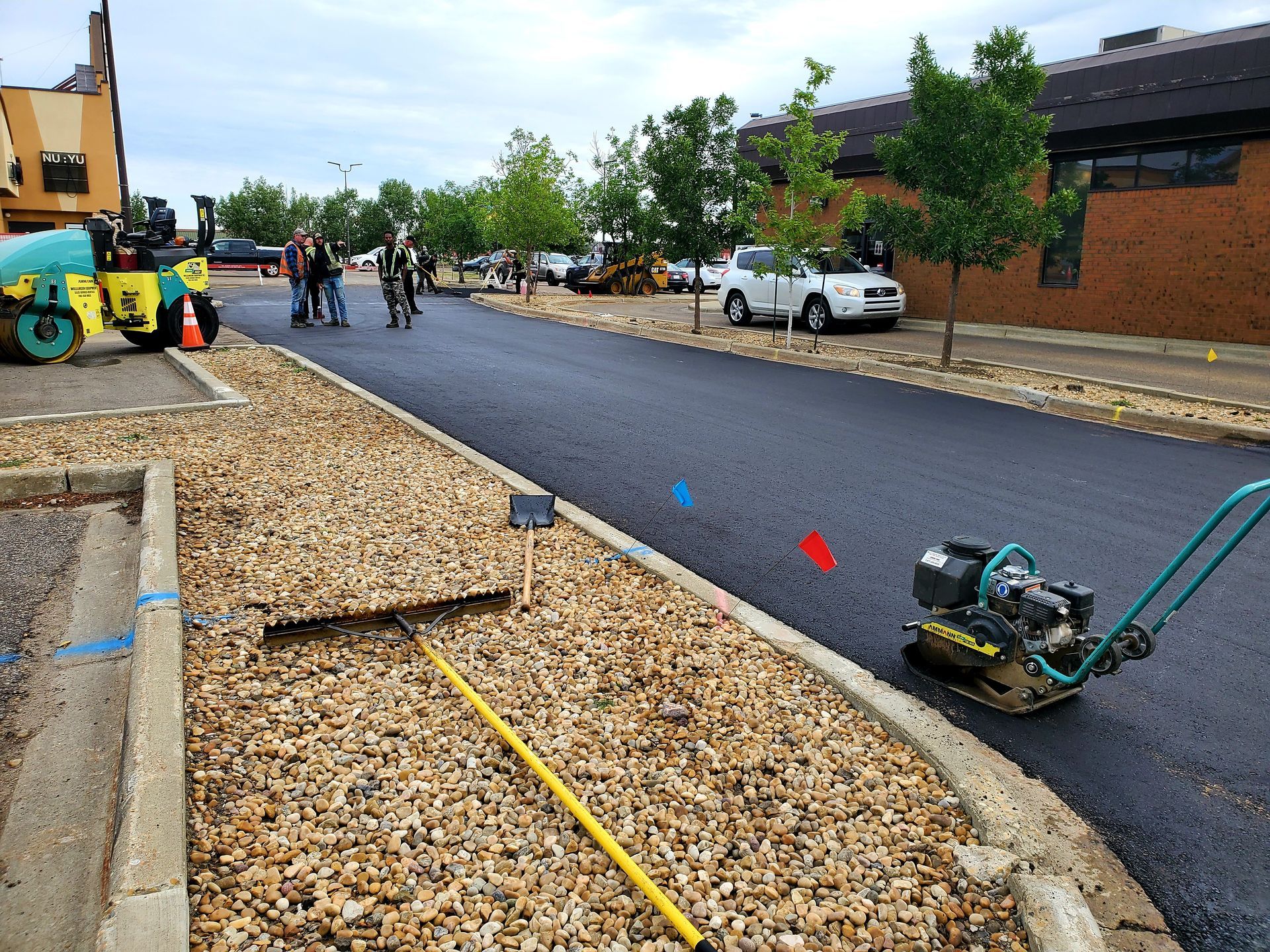 Asphalt paving work by Paving & Asphalt Services by JVR Construction & Consulting