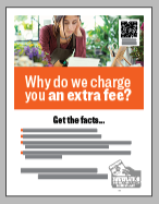 Poster: Woman in apron looks at a computer. Headline: 