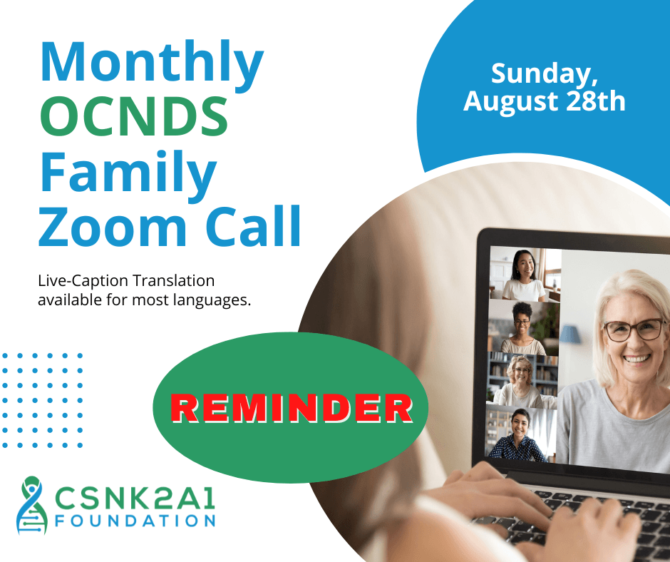 August 2022 Monthly Family Zoom Call Reminder