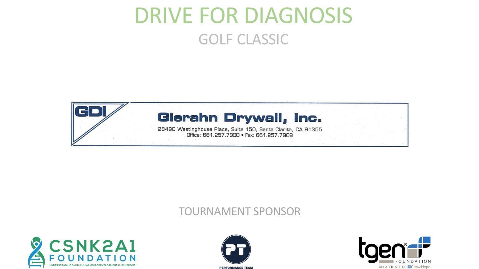 Tournament Sponsor - Gierahn Drywall, Inc.