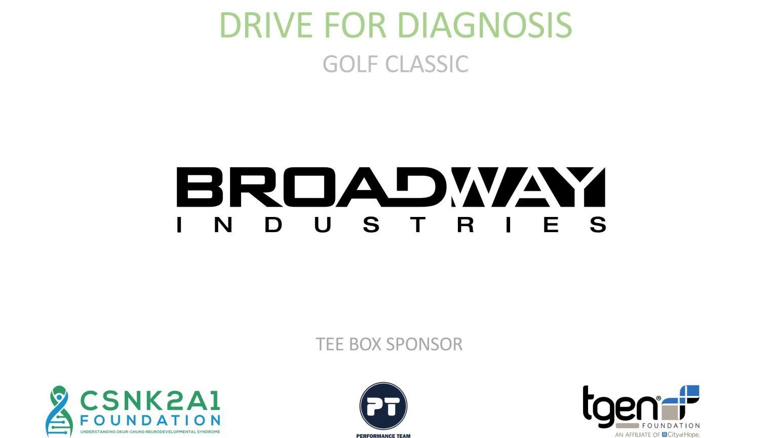 Tee Box Sponsor - Broadway Industries