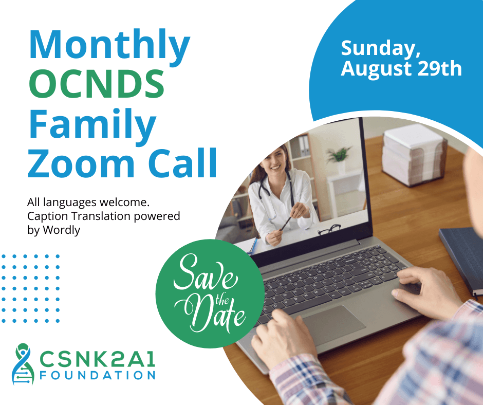 Monthly OCNDS Family zoom meeting