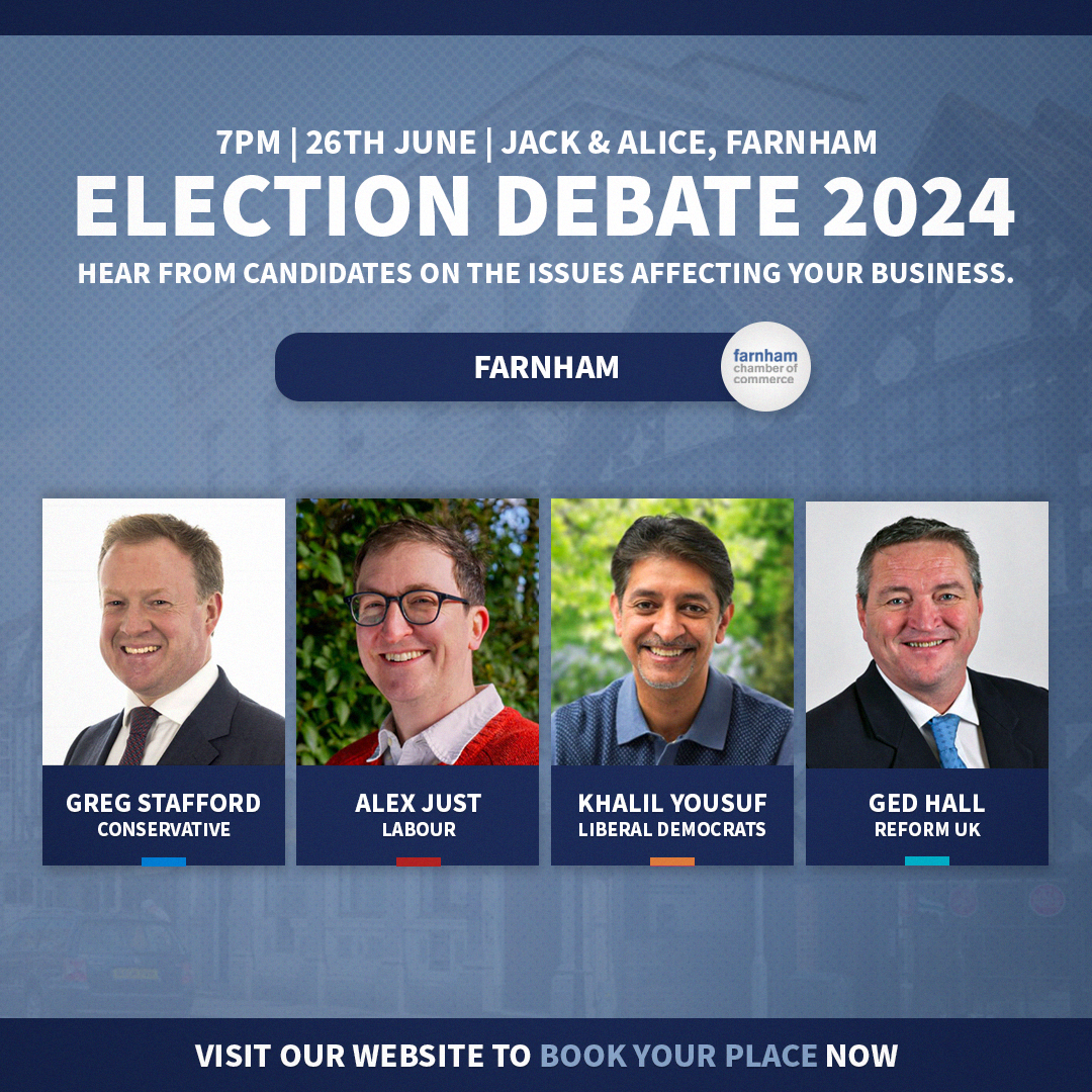 Election Debate with your candidate in Farnham Surrey