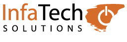 A logo for a company called infratech solutions