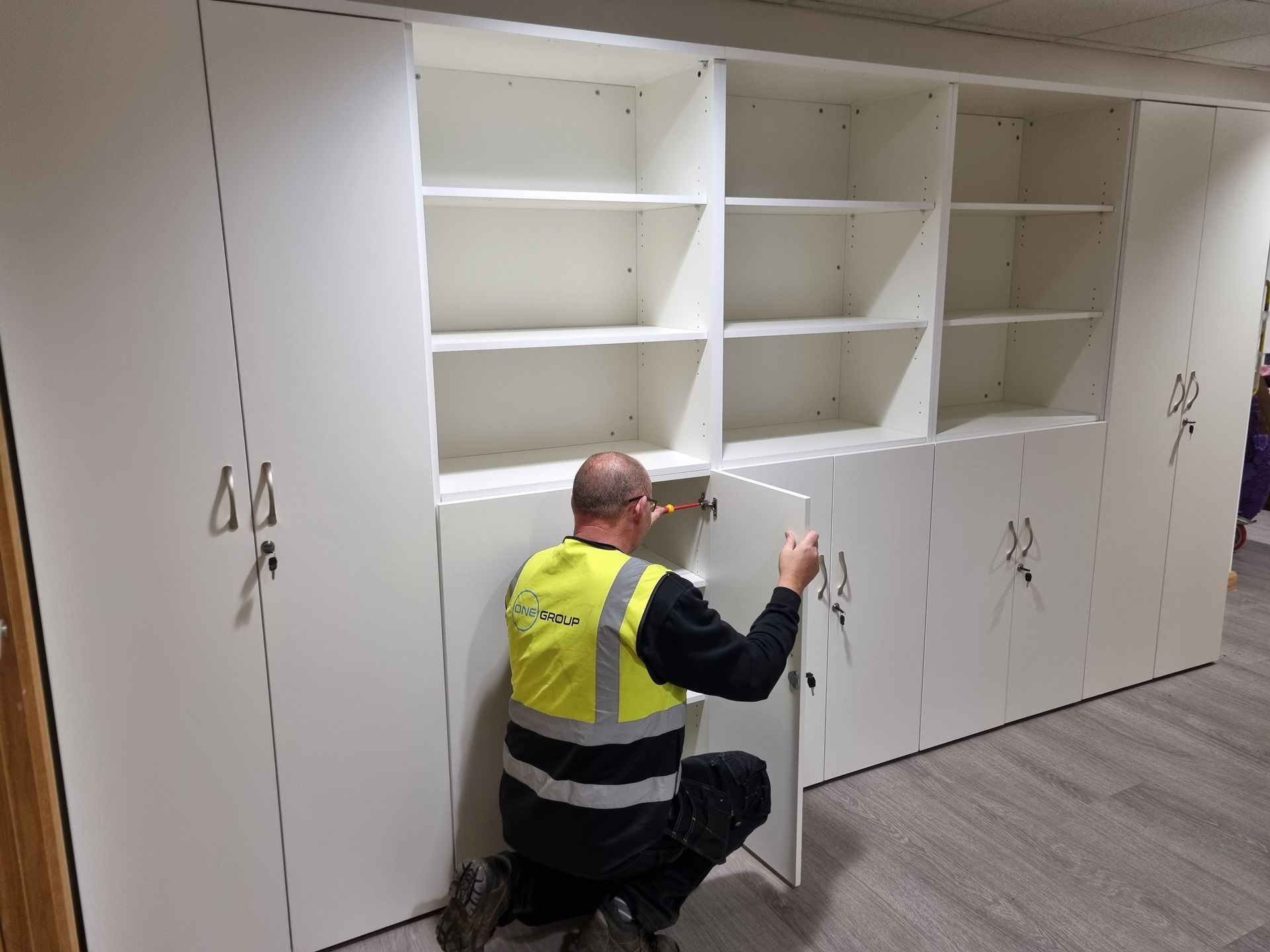 One Group Services furniture installations.