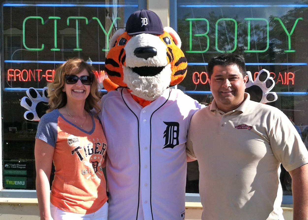 Staff with Tiger Mascot — Ypsilanti, MI — City Body, Inc.