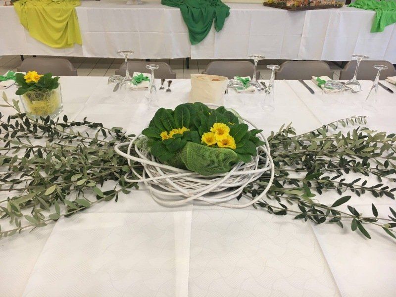 Addobbo tavoli per eventi