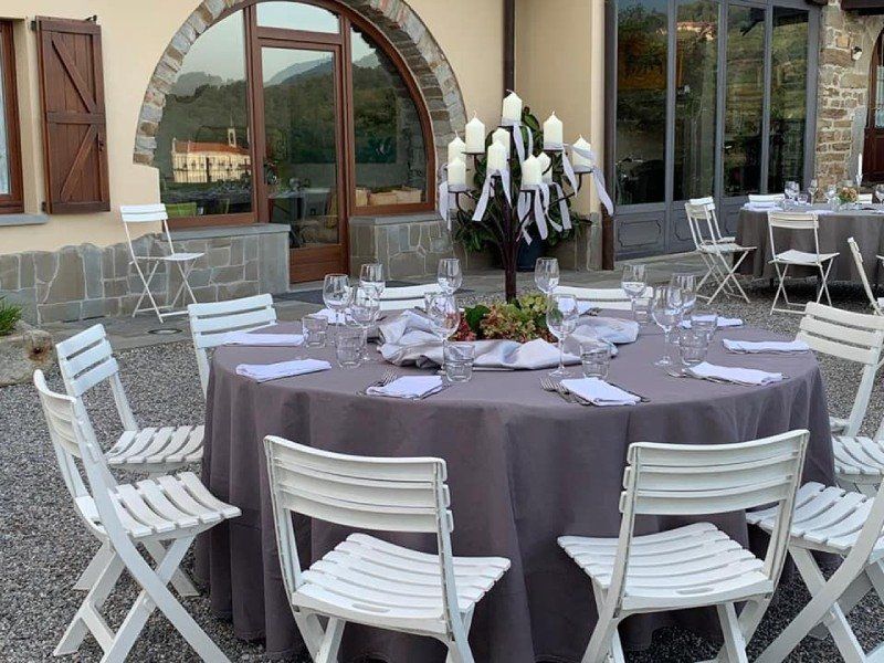 Allestimento per evento all'esterno