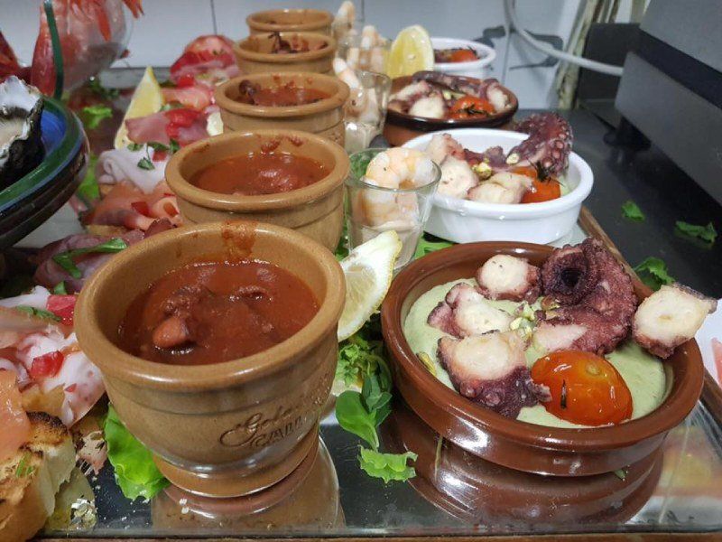 Piatti misti di pesce